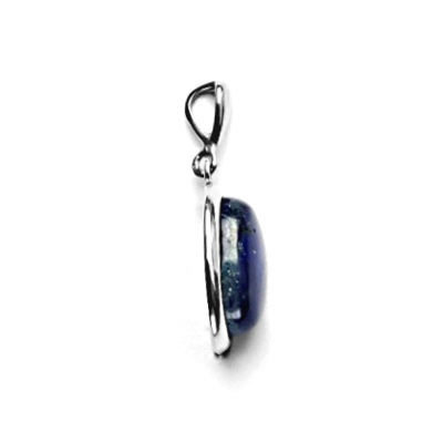 Zlatý přívěsek, přírodní kyanit, bílé zlato, P 1454/22