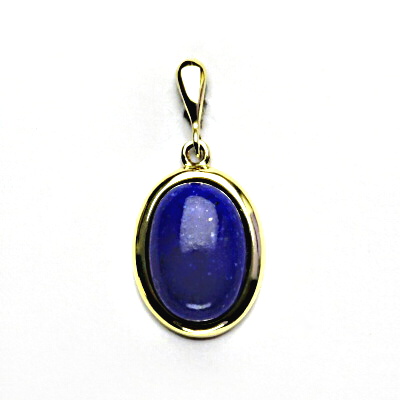Zlatý přívěsek, přírodní lapis lazuli, žluté zlato, P 1454/22