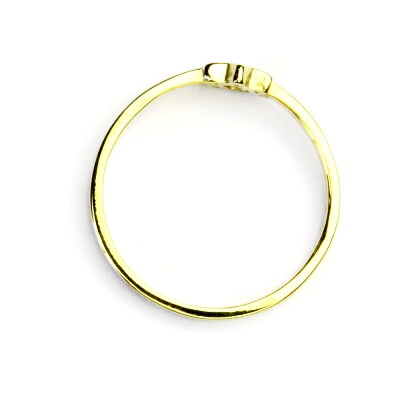 Zlatý prsten, žluté zlato, prstýnek ze zlata, Davidova hvězda, T 295