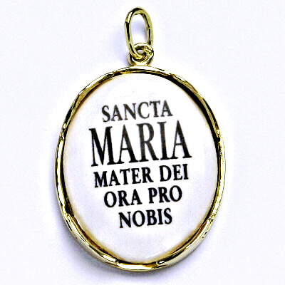 Zlatý přívěšek Madonka kameninová, žluté zlato, (F), P 1013 madonka